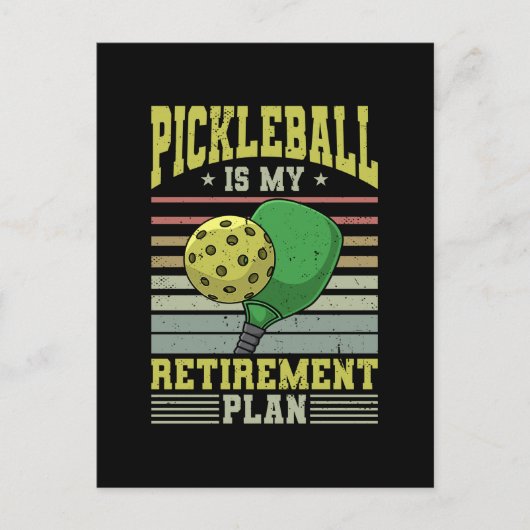 Pickleball - Pickleball Retirement ポストカード (正面)