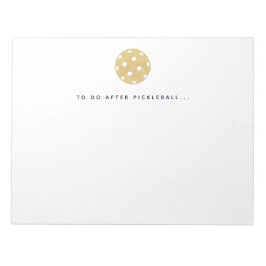 Pickleball Playerメモ帳の後に実行するPickleball ノートパッド