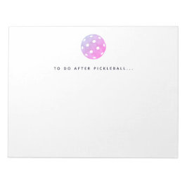Pickleball Playerメモ帳の後に実行するPickleball ノートパッド