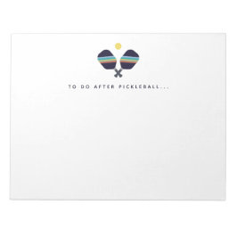 Pickleball Playerメモ帳の後に実行するPickleball ノートパッド