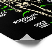 Pickleball player anatomy funny dink pickle ball ポスター (角)