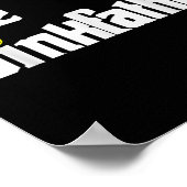 Pickleball player dad funny dink father pun ポスター (角)