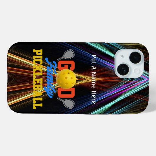 Pickleball Player/Fan personalize Case-Mate iPhoneケース (裏面 (横))