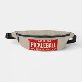 Pickleball Player Fan Retro Florida License Plate ファニーパック