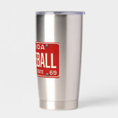 Pickleball Player Fan Retro Florida License Plate 保温保冷タンブラー (左面)