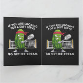 Pickleball Player Funny サンキューカード (内部)