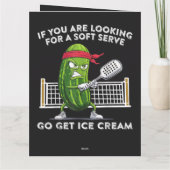 Pickleball Player Funny サンキューカード (裏面)