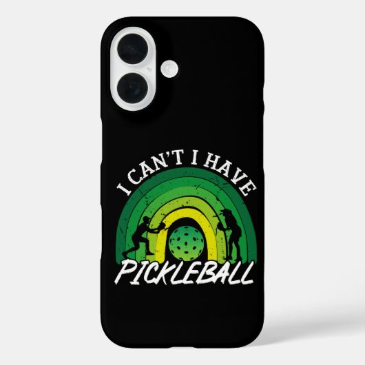Pickleball Player I Cant I Have Pickleball Rainbow Case-Mate iPhoneケース (裏面)