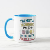 Pickleball player morning person pickleballers マグカップ (左)