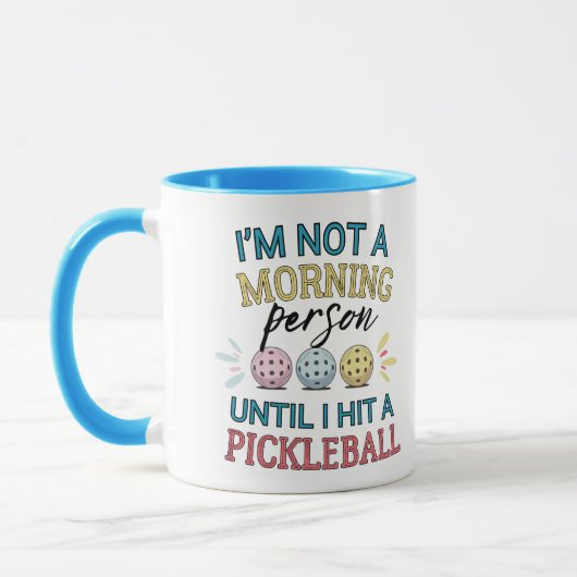 Pickleball player morning person pickleballers マグカップ (左)