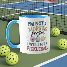 Pickleball player morning person pickleballers マグカップ