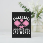 Pickleball Player Pickleball Makes Me Say Bad エンクロージャーカード (スタンド正面)