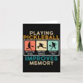 Pickleball Player Quote Funny Pickleball Lover Gra カード (正面)