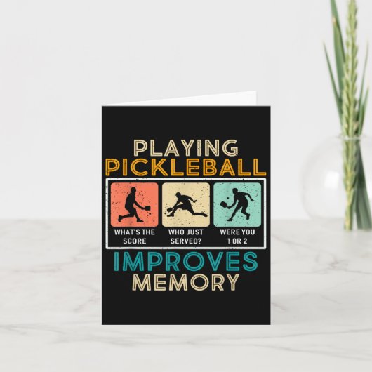 Pickleball Player Quote Funny Pickleball Lover Gra カード (正面)