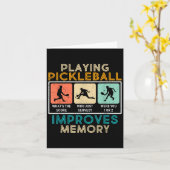 Pickleball Player Quote Funny Pickleball Lover Gra カード (黄色い花)