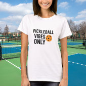 Pickleball player vibes quote name tシャツ