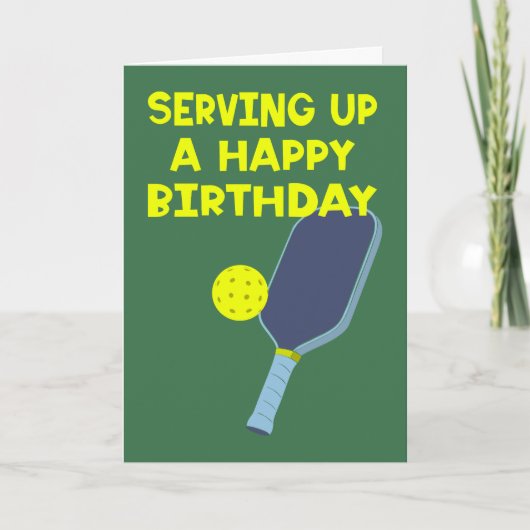 Pickleball Players Custom Message Birthday カード (正面)