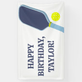 Pickleball Players Custom Message Birthday 横断幕 (縦)