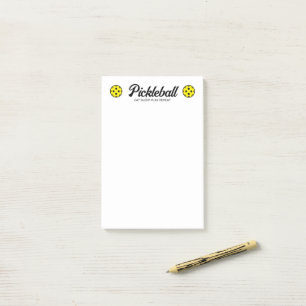 Pickleball Post-it®ノートブロック(ロゴ付き) ポストイット