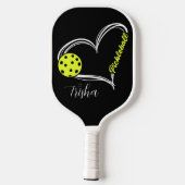 Pickleball Pulse — Love Every Rally Personalized ピックルボールラケット (裏面)