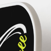 Pickleball Pulse — Love Every Rally Personalized ピックルボールラケット (左詳細)