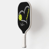 Pickleball Pulse — Love Every Rally Personalized ピックルボールラケット (左)