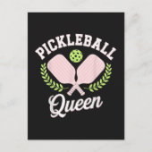Pickleball Queen Funny Pickleball Player ポストカード (正面)