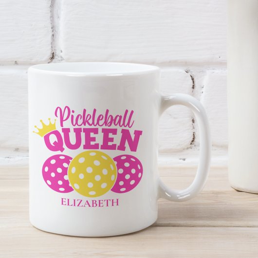 Pickleball Queen, Gift for Pickleball Lover コーヒーマグカップ