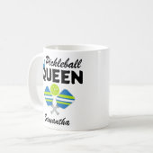 Pickleball Queen Pickleball Coffee Mug コーヒーマグカップ (正面左)