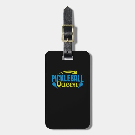 Pickleball Queen Professional Pickleballs Coach Pl ラゲッジタグ (正面縦)