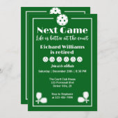 Pickleball Retirement Life is better at the Court 招待状 (正面/裏面)