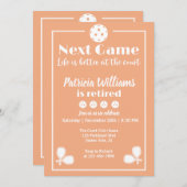 Pickleball Retirement Life is better at the Court 招待状 (正面/裏面)