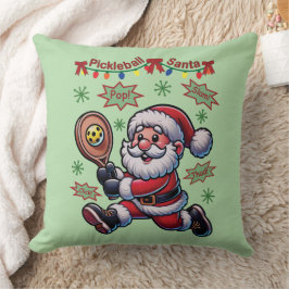 Pickleball Santa Claus Christmas クッション