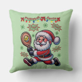 Pickleball Santa Claus Christmas クッション (裏面)