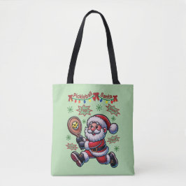 Pickleball Santa Claus Christmas トートバッグ