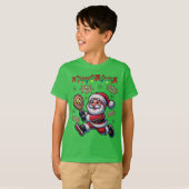 Pickleball Santa Claus Christmas Tシャツ (正面フル)