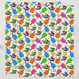 Pickleball Scrapbook Paper