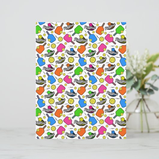 Pickleball Scrapbook Paper (スタンド正面)