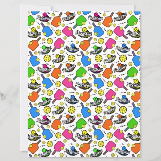 Pickleball Scrapbook Paper (正面)