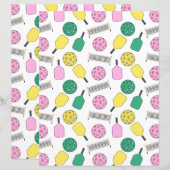 Pickleball Scrapbook Paper (正面/裏面)