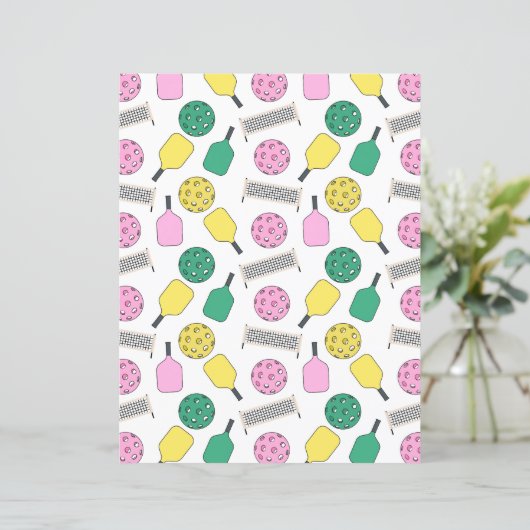 Pickleball Scrapbook Paper (スタンド正面)