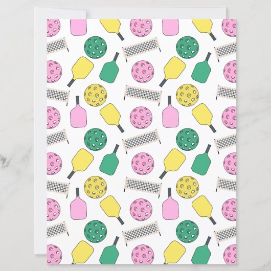 Pickleball Scrapbook Paper (正面)