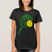 Pickleball Shamrock Leaf St Patrick Day Pickleball Tシャツ (正面)