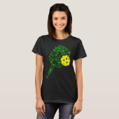 Pickleball Shamrock Leaf St Patrick Day Pickleball Tシャツ (正面フル)