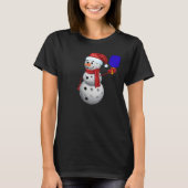 Pickleball Snowman Tシャツ (正面)