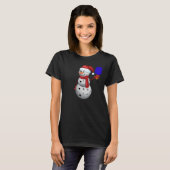 Pickleball Snowman Tシャツ (正面フル)