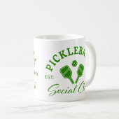 Pickleball Social Club Mug Custom EST Year コーヒーマグカップ (正面右)