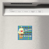 Pickleball Soft Serve? Go for Ice Cream Instead マグネット (インサイチュ (食洗機))