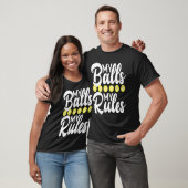 Pickleball Sport Saying My Balls My Rules Men's Pi Tシャツ (ユニセックス)