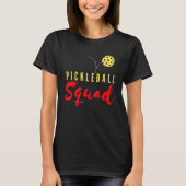 Pickleball Squad Paddleball Crew Lover Team Softba Tシャツ (正面)